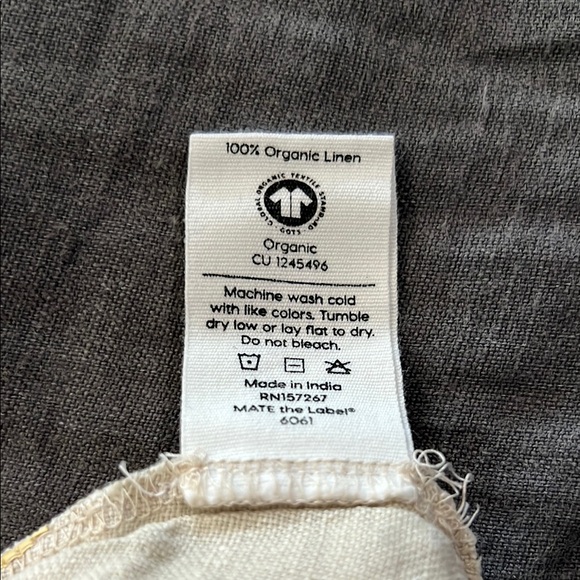 Mate the Label Natural Linen Wrap Skirt - Size Small - Picture 2 of 3